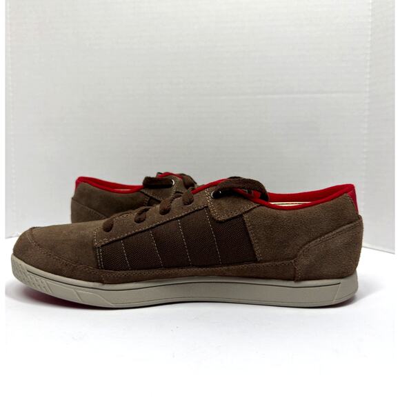 Y2K Oakley Sneakers Chunky Skateboarding Casual Icon Brown Suede Shoes Mens 12 - Picture 7 of 13